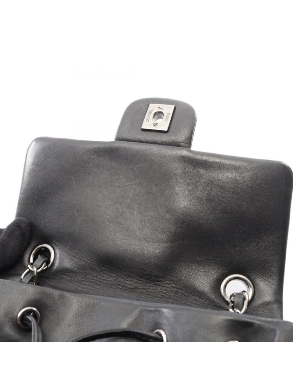 Chanel Backpack Quilted Black Lambskin - Picture 9 of 13